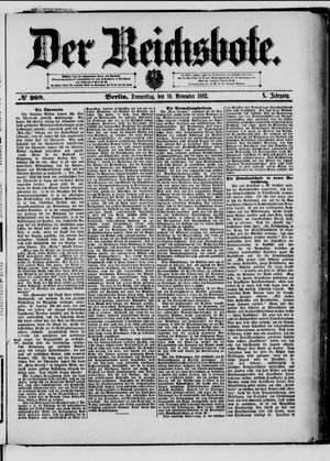 Der Reichsbote vom 16.11.1882