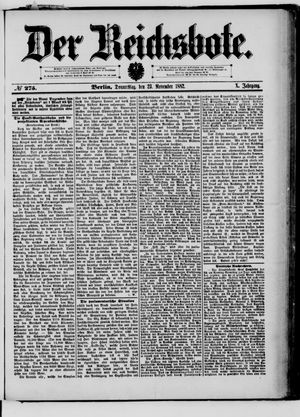 Der Reichsbote vom 23.11.1882
