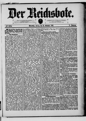 Der Reichsbote vom 24.11.1882