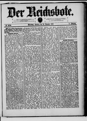 Der Reichsbote vom 26.11.1882
