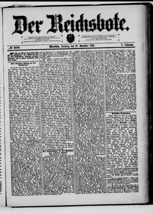 Der Reichsbote vom 28.11.1882