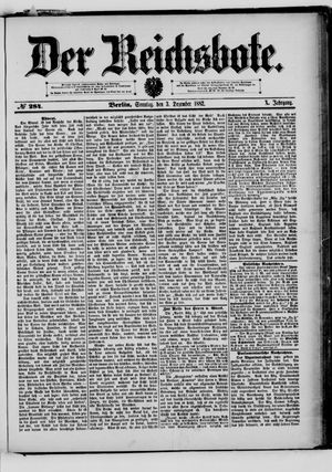 Der Reichsbote vom 03.12.1882