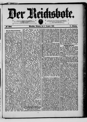 Der Reichsbote vom 06.12.1882