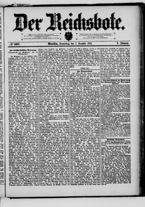 Der Reichsbote vom 07.12.1882