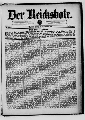 Der Reichsbote vom 29.12.1882