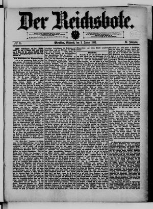 Der Reichsbote on Jan 3, 1883