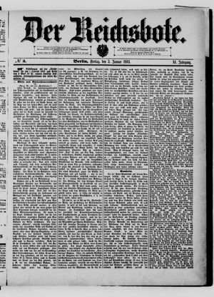 Der Reichsbote on Jan 5, 1883