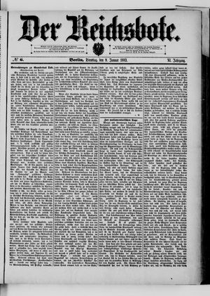 Der Reichsbote on Jan 9, 1883