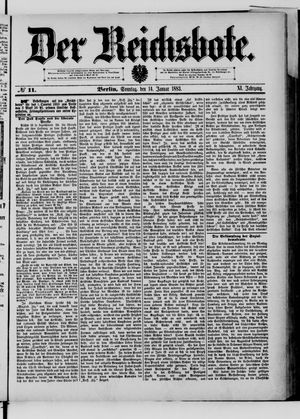 Der Reichsbote on Jan 14, 1883