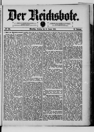 Der Reichsbote on Jan 16, 1883