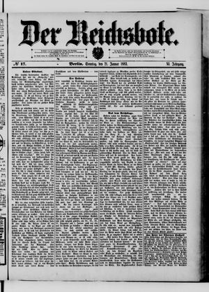 Der Reichsbote vom 21.01.1883