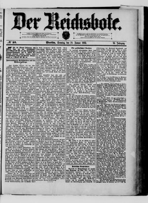 Der Reichsbote on Jan 28, 1883