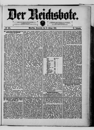Der Reichsbote vom 10.02.1883