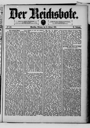Der Reichsbote on Feb 14, 1883
