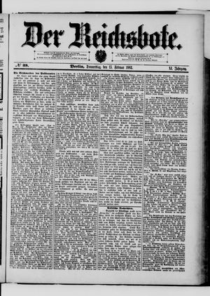 Der Reichsbote vom 15.02.1883