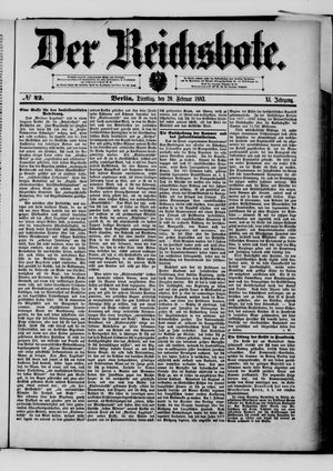 Der Reichsbote vom 20.02.1883