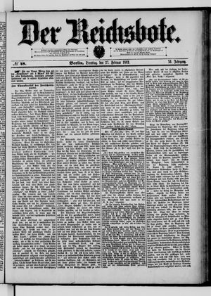 Der Reichsbote on Feb 27, 1883