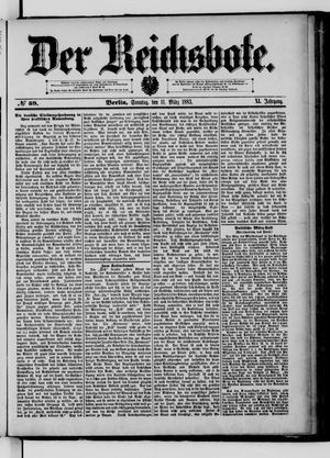 Der Reichsbote on Mar 11, 1883