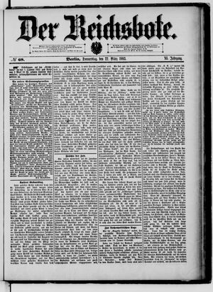 Der Reichsbote vom 22.03.1883