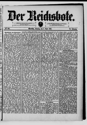 Der Reichsbote vom 08.04.1883