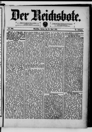 Der Reichsbote vom 20.04.1883