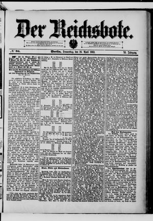 Der Reichsbote on Apr 26, 1883