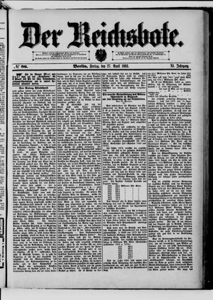 Der Reichsbote on Apr 27, 1883