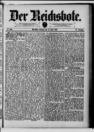 Der Reichsbote on Apr 29, 1883