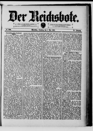 Der Reichsbote on May 1, 1883