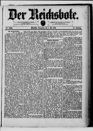 Der Reichsbote on May 5, 1883