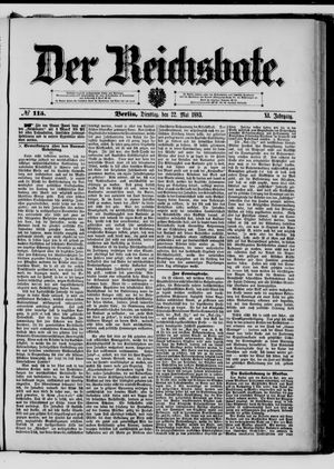 Der Reichsbote on May 22, 1883