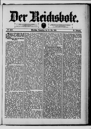 Der Reichsbote on May 24, 1883