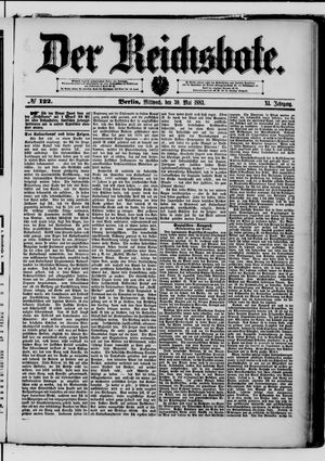 Der Reichsbote vom 30.05.1883