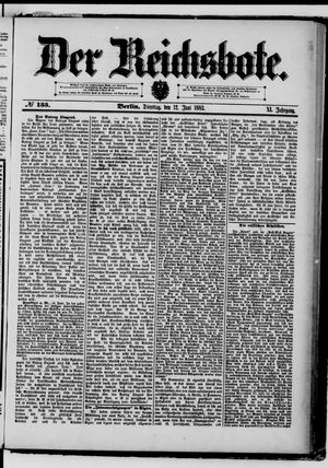 Der Reichsbote vom 12.06.1883