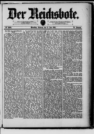 Der Reichsbote vom 13.06.1883