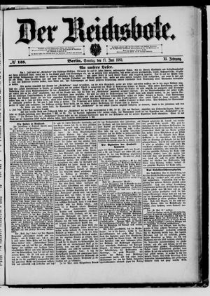 Der Reichsbote vom 17.06.1883