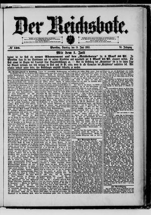 Der Reichsbote vom 19.06.1883