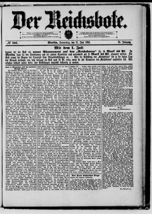Der Reichsbote on Jun 21, 1883