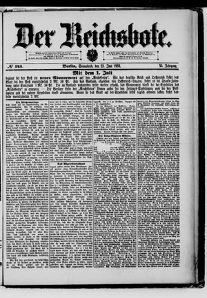 Der Reichsbote on Jun 23, 1883