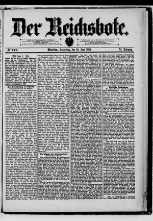 Der Reichsbote vom 28.06.1883