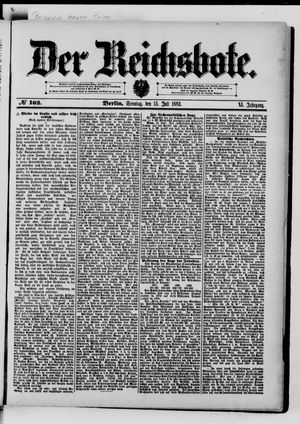Der Reichsbote vom 15.07.1883
