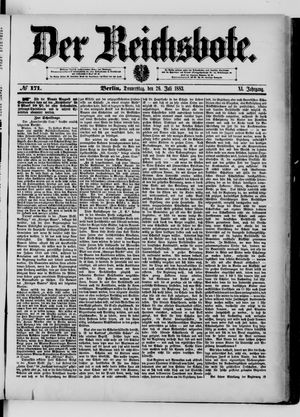 Der Reichsbote vom 26.07.1883
