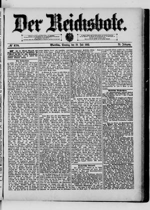 Der Reichsbote vom 29.07.1883