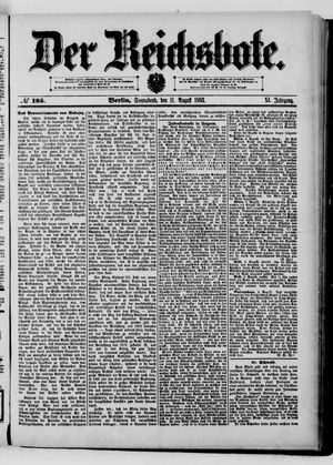 Der Reichsbote vom 11.08.1883