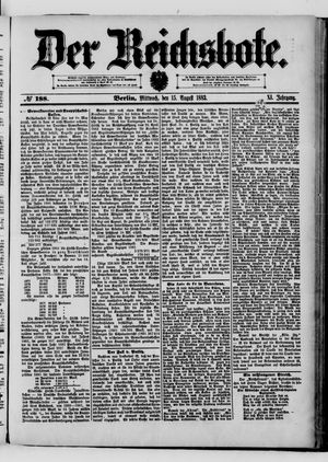 Der Reichsbote vom 15.08.1883