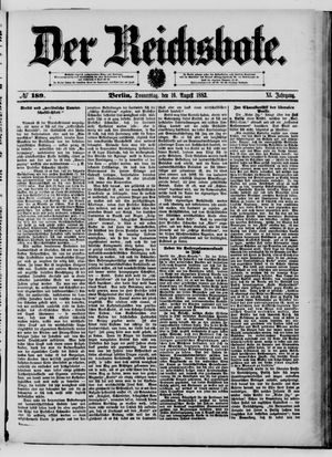 Der Reichsbote on Aug 16, 1883