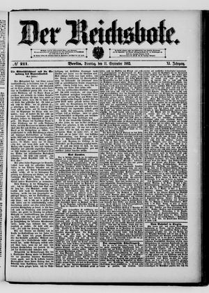 Der Reichsbote vom 11.09.1883