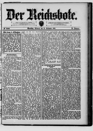 Der Reichsbote vom 19.09.1883