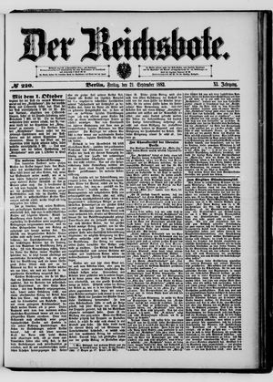 Der Reichsbote vom 21.09.1883