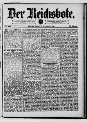 Der Reichsbote vom 23.09.1883